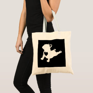 Bolsa Tote Boletim Francês Yoga Pose Love Heart Gift