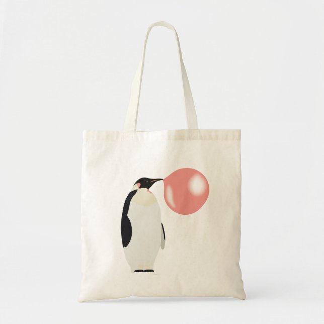 Bolsa Tote Bolha Borracha de Goma Pinguim (Frente)