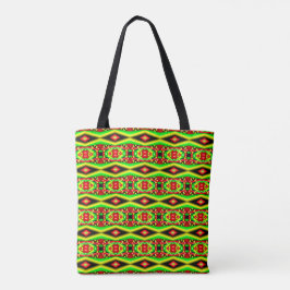 Bolsa Tote Bolhas Amarelas Vermelhas Verdes E Abstrato de Art