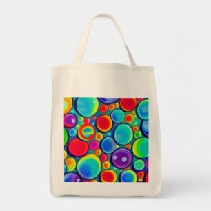 Bolsa Tote Bolhas de Arco-íris