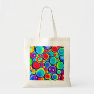Bolsa Tote Bolhas de Arco-íris