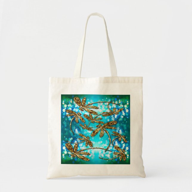 Bolsa Tote Bolhas de Fluxo de Dragonfly (Frente)