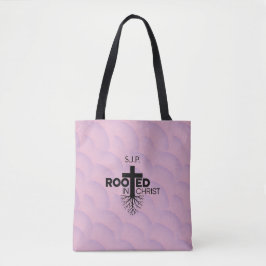 Bolsa Tote Bolhas De Lilac Cor-De-Rosa Vazadas Enraizadas Em 