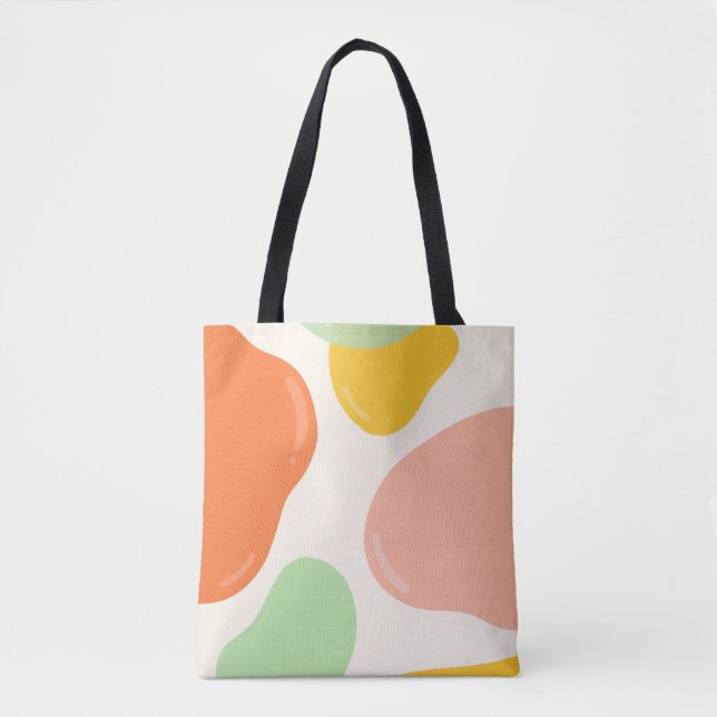Bolsa Tote Bolhas de Pastel (Frente)