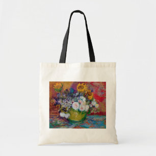 Bolsa Tote Boliche com Flores, Van Gogh