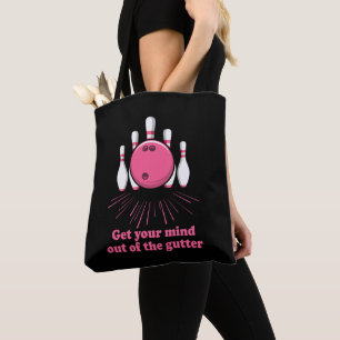Bolsa Tote Boliches Tirem Sua Mente De Gutter Engraçado Bowle