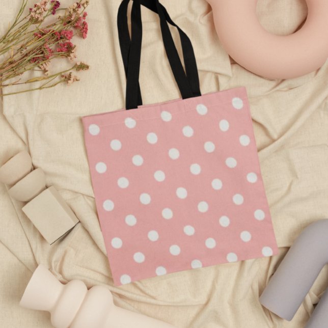 Bolsa Tote Bolinha Rosa (Criador carregado)