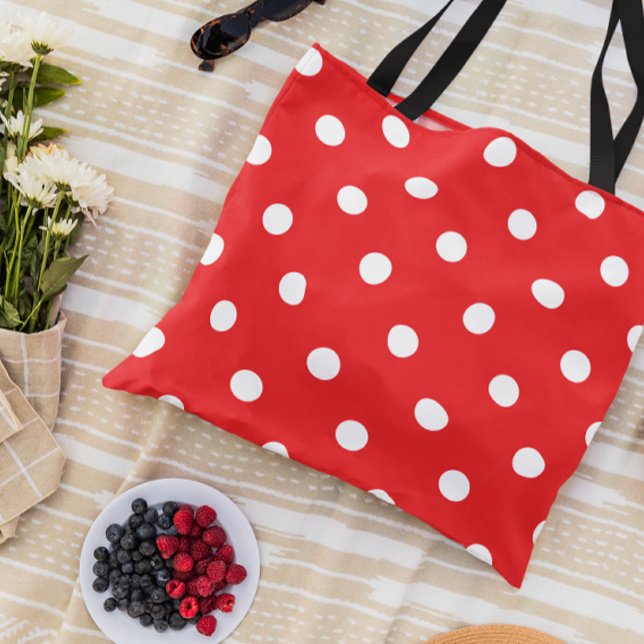 Bolsa Tote Bolinha Vermelha (Criador carregado)