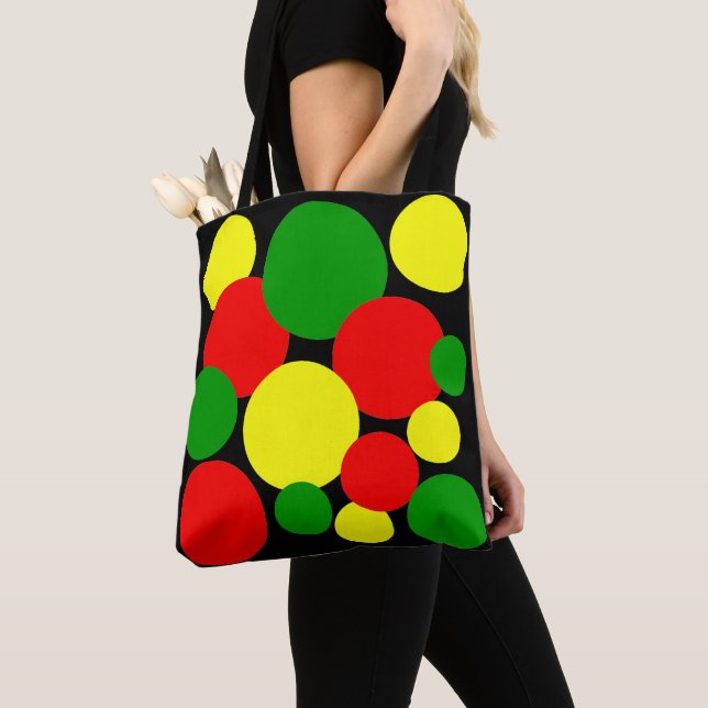 Bolsa Tote Bolinhas Afrocentricas (Close Up)