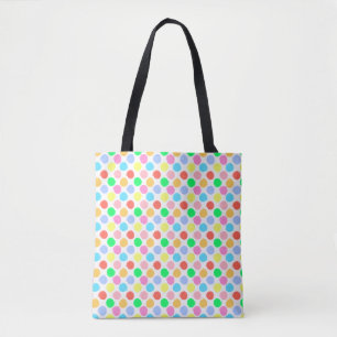 Bolsa Tote Bolinhas coloridas