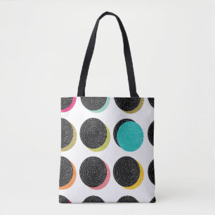 Bolsa Tote bolinhas da década de 60: Vintage Cheer decorativo