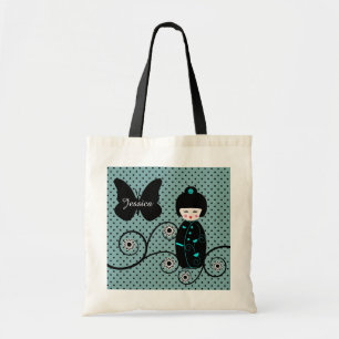 Bolsa Tote Bolinhas de Doll Japonês Personalizada