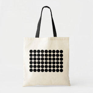 Bolsa Tote Bolinhas pretas em branco