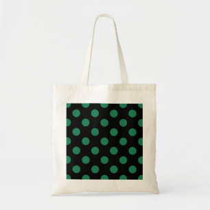 Bolsa Tote Bolinhas verdes e pretas
