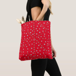 Bolsa Tote Bolinhas vermelhas