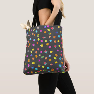 Bolsa Tote Bolinhas watercolor boho pop art