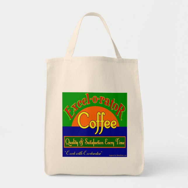 Bolsa Tote Bolinho Retro Cozinha de Café Excelorator (Frente)