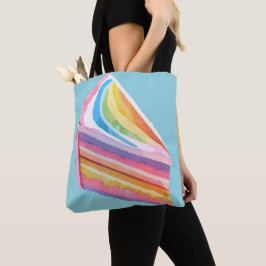 Bolsa Tote Bolo de arco-íris feliz