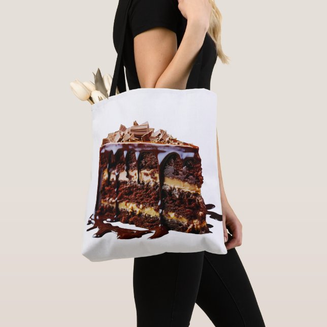Bolsa Tote Bolo de chocolate multi-camadas indulgente do Slip (Close Up)