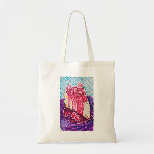 Bolsa Tote Bolo de Framboesa (Frente)