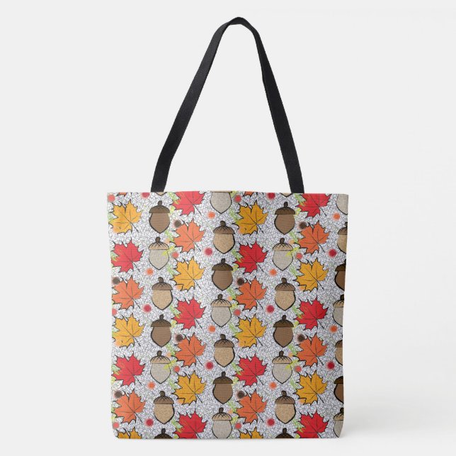 Bolsa Tote Bolotas e folhas VII (Frente)