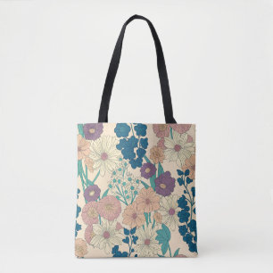 Bolsa Tote “Bolsa de mão com padrão floral vintage”
