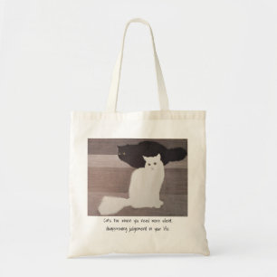 Bolsa Tote Bolsa: Gatos - Para quando precisar de mais desapr
