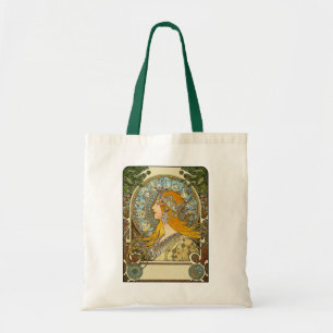 Bolsa Tote Bolsa: Mucha Art Nouveau - Zodiac - La Plume