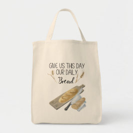 Bolsa Tote Bolsa, Saco De Pão, Produza, Dê-Nos Este Dia