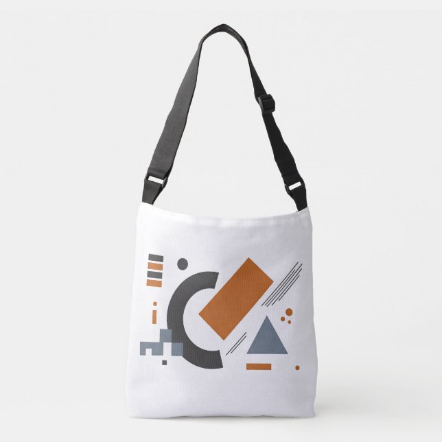 Bolsa Tote Bolsa transversal Design Geométrico (Frente)