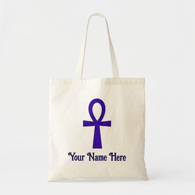 Bolsa Tote Bolsas Ankh Azul (Frente)