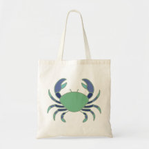 Bolsas com desenhos de caranguejo e lagosta.