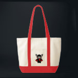 Bolsa Tote Bolsas de Bat de Vampiro<br><div class="desc">Vampiro Bat design por Mendi. Este pequeno morcego vampiro tem uma estaca no coração.</div>