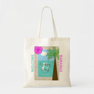 Bolsa Tote Bolsas de Boas-vindas do Casamento de Destino de P