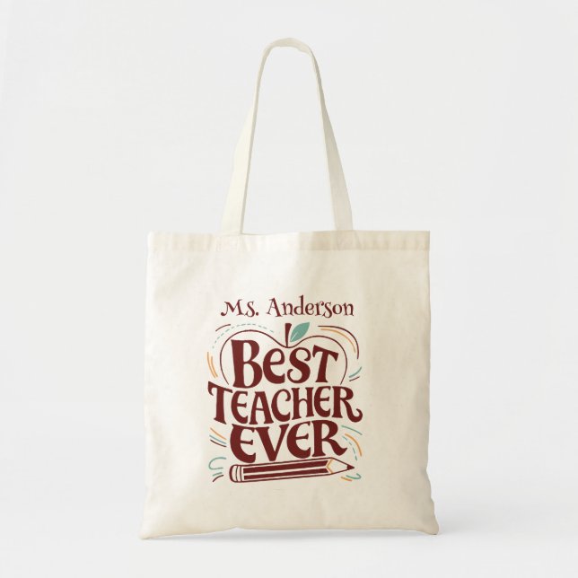 Bolsa Tote Bolsas de Brinde para Professores (Frente)