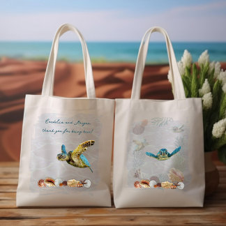 Bolsa Tote Bolsas de Hotel Lembranças de Casamento de Tartaru