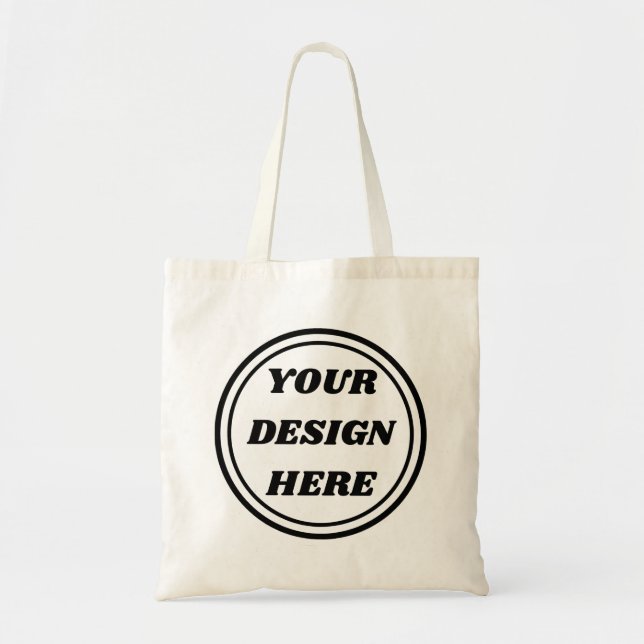 Bolsa Tote Bolsas de lona de algodão personalizadas, presente (Frente)