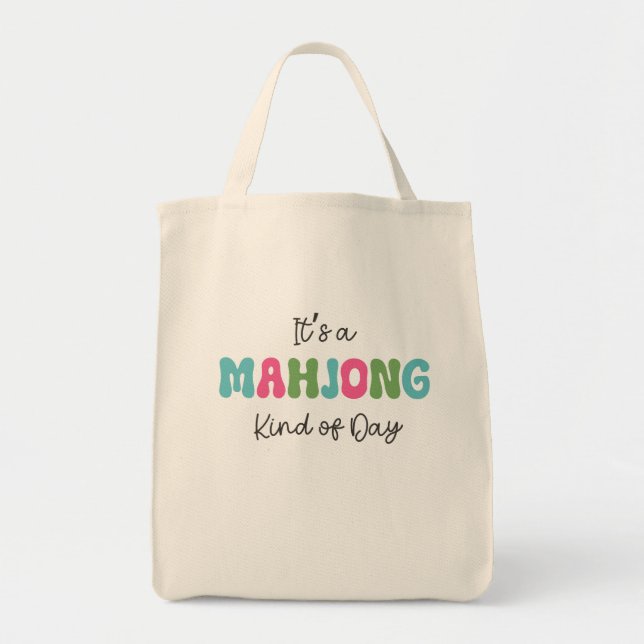 Bolsa Tote Bolsas de Mahjong (Frente)