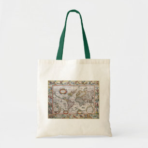 Bolsa Tote Bolsas de Mapa Mundial Antigas - escolha o estilo