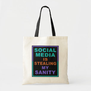 Bolsa Tote Bolsas de toques "Social Media" engraçadas