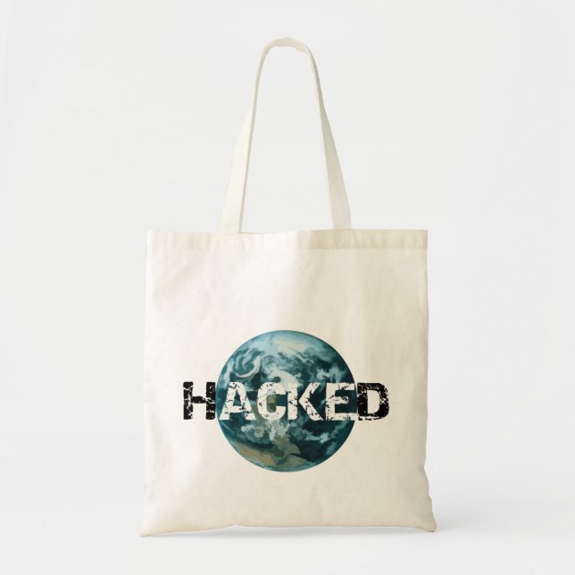 Bolsa Tote Bolsas de Viagem ao trabalho Planeta Hackeadas (Frente)