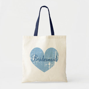 Bolsa Tote Bolsas personalizadas de coração azul marinho para