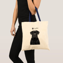 Bolsas Personalizadas de Tote com Retrato de Cane 