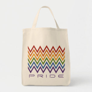 Bolsa Tote Bolsas personalizadas do Rainbow Chevron