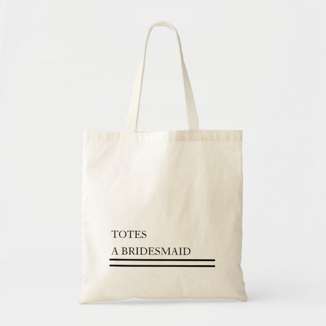 Bolsa Tote Bolsas Personalizados Um Orçamento de Bridesmaid (Frente)