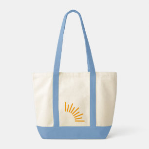 Bolsa Tote Bolsas - Saco de Tote em azul claro com logomarca