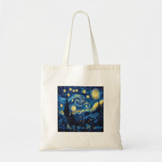 Bolsa Tote Bolso de tela de La noche estrellada de Van Gogh