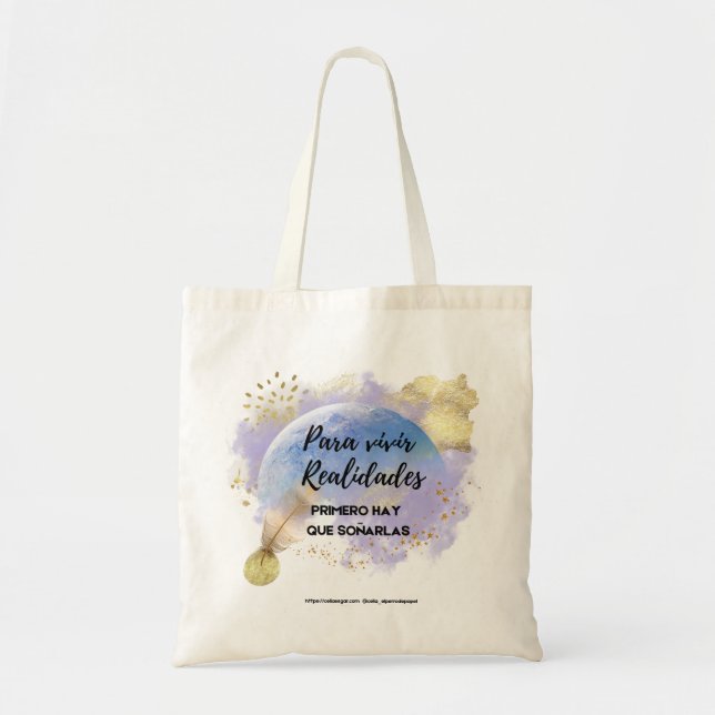 Bolsa Tote Bolso De Tela Totebag Realidades (Frente)
