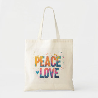 Bolsa Tote Bolso Peace and Love