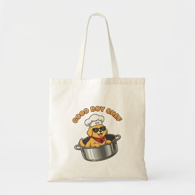 Bolsa Tote Bom Chef Cozinheiro Cachorro (Frente)